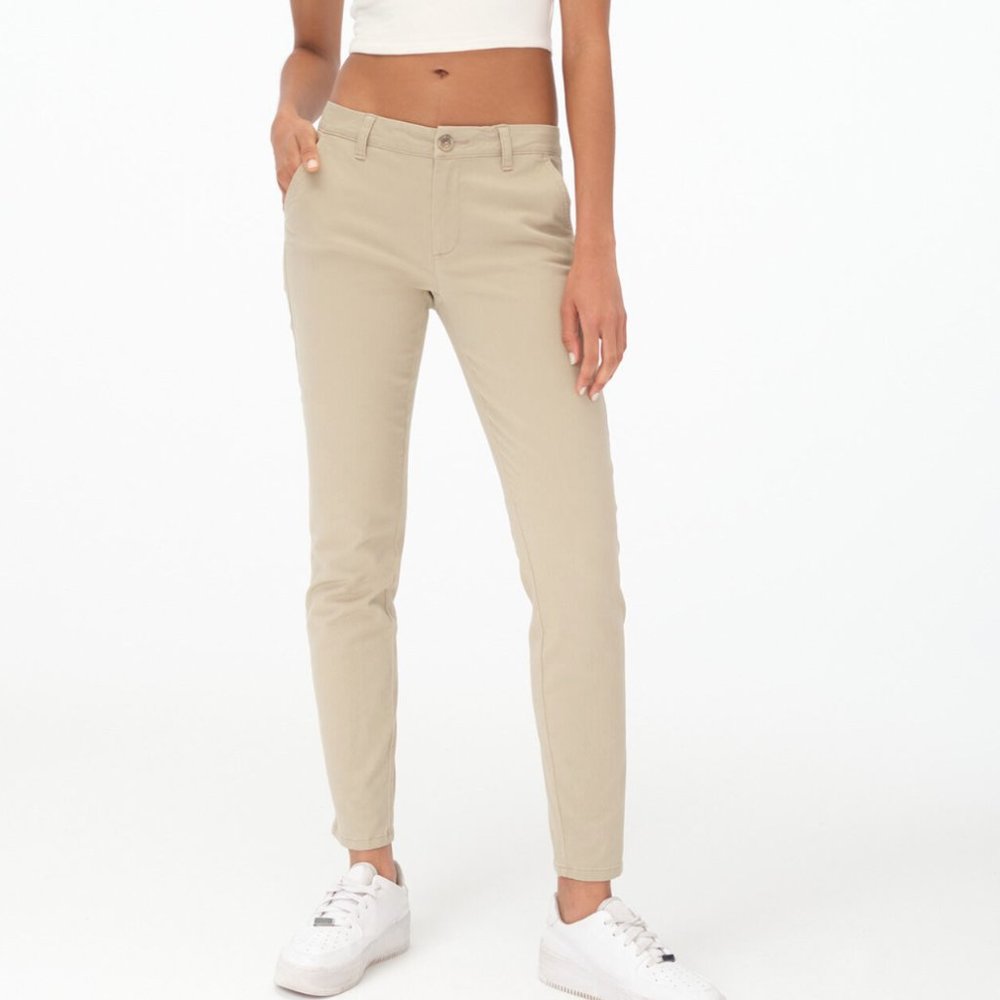 Aeropostale Skinny Twill Khaki Pants
